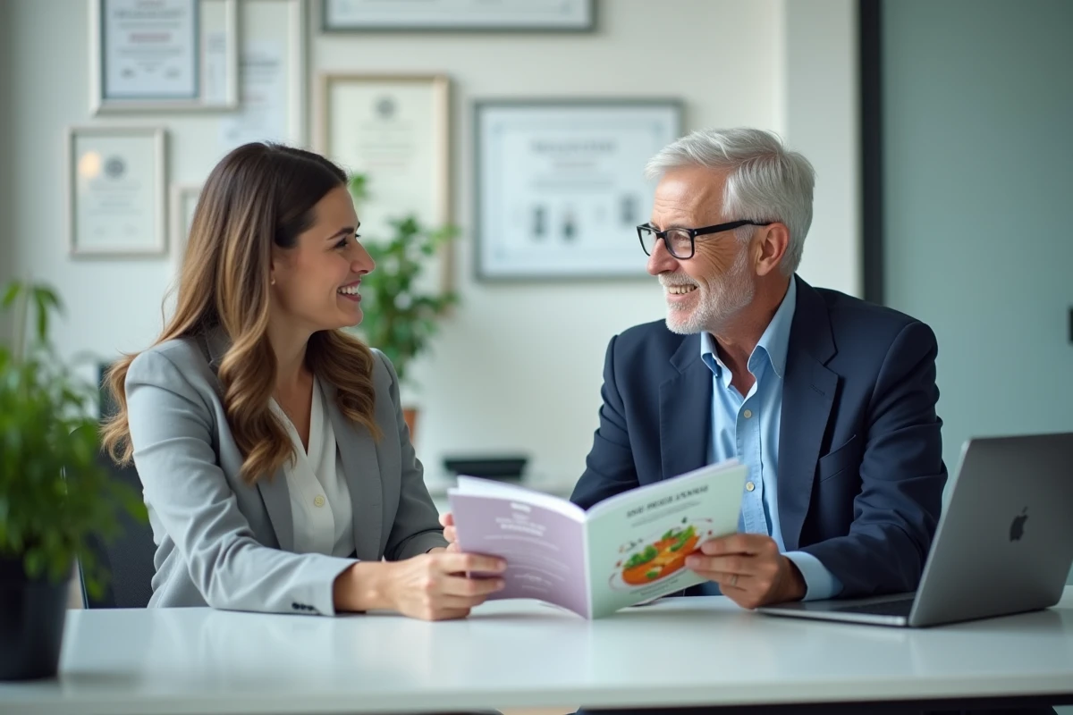 Consultation avec un conseiller mutuelle pour connaître la prise en charge du programme Comme J'aime