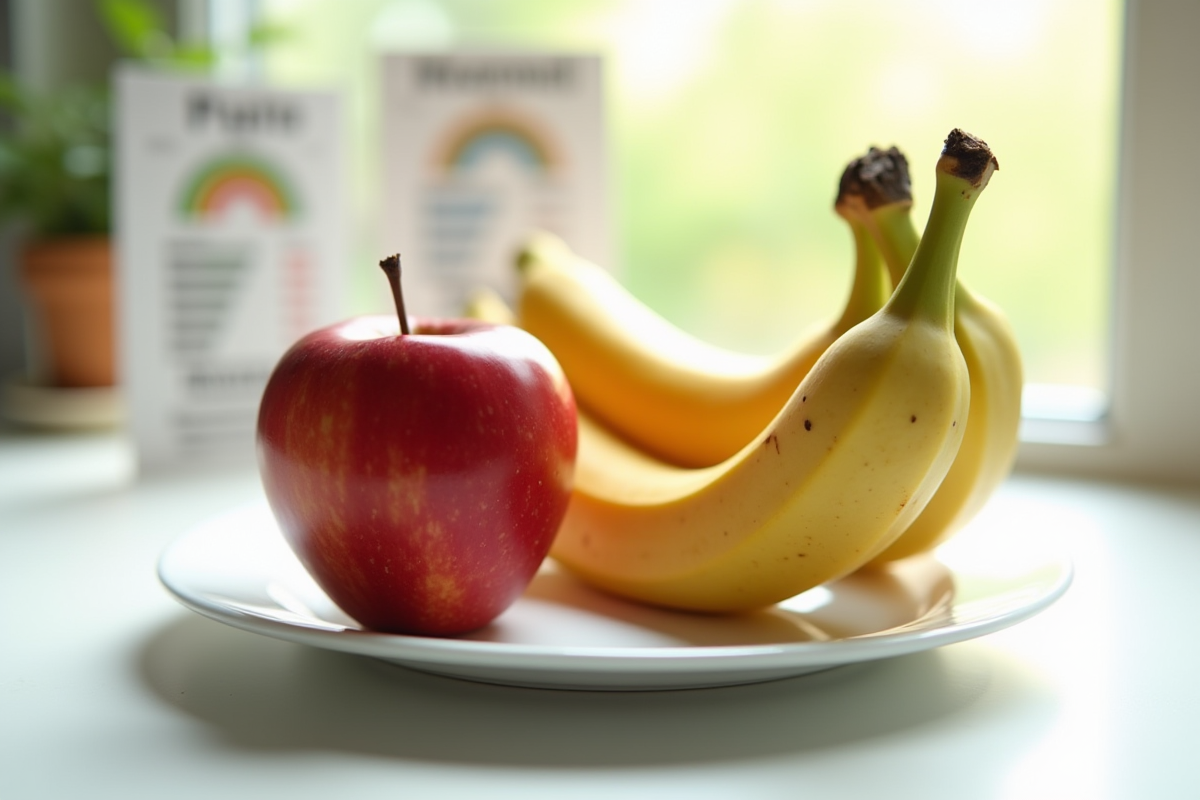 Comparaison des calories : pomme vs banane, laquelle est la plus énergétique ?